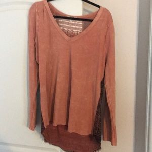 Buckle top rust colored with different material